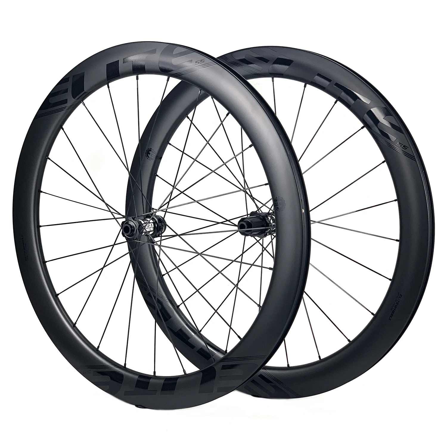 ELITEWHEELS AFF 700c Carbon Road Disc Wheelset Center Lock DT Swiss 350 Hub Wheels