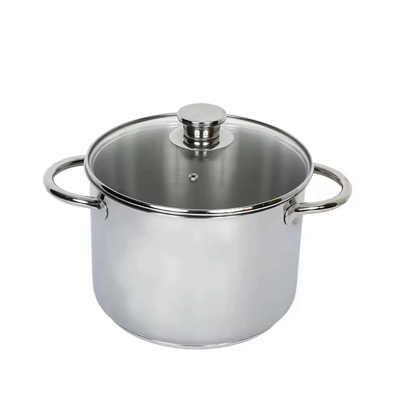 High Quality Small Cookware Sets 6Pcs SS304 Deep Casserole Cooking Pots High-End Kitchenware