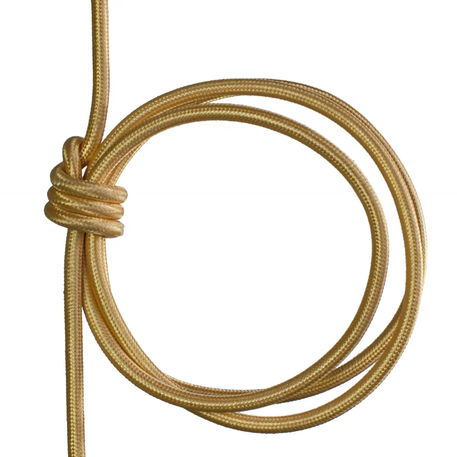 High Quality Retro Round Braided Cable Wire 2*0.75m² Textile Wire For Lighting Fixture Decorative  Accessories
