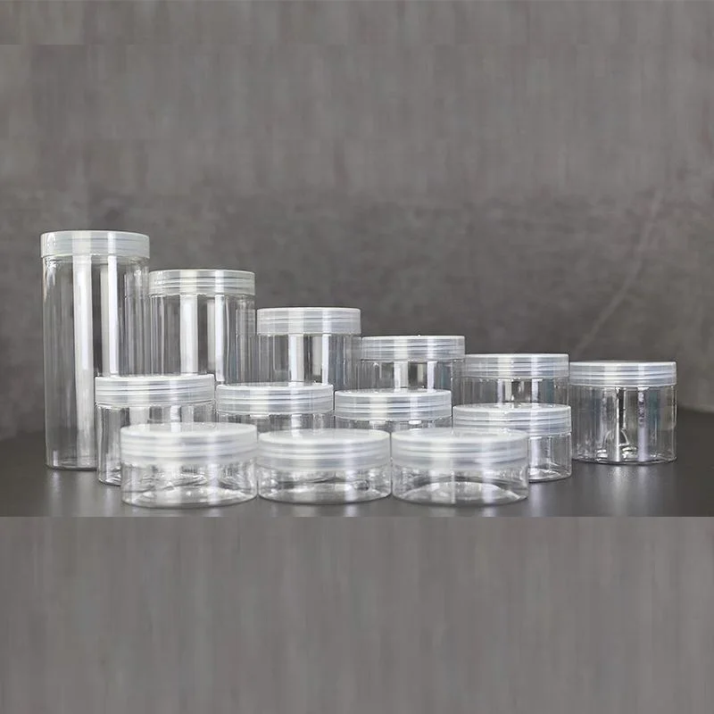 300ml 400ml plastic jar pet plastic jars for food packaging food grade Transparent plastic wide mouth bottle
