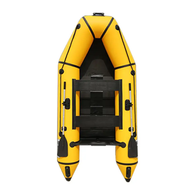 Solar Marine 10 Foot Inflatable Speed Boat PVC Assault Rescue Kayak Transom Sport Tender Boat with Motor Board