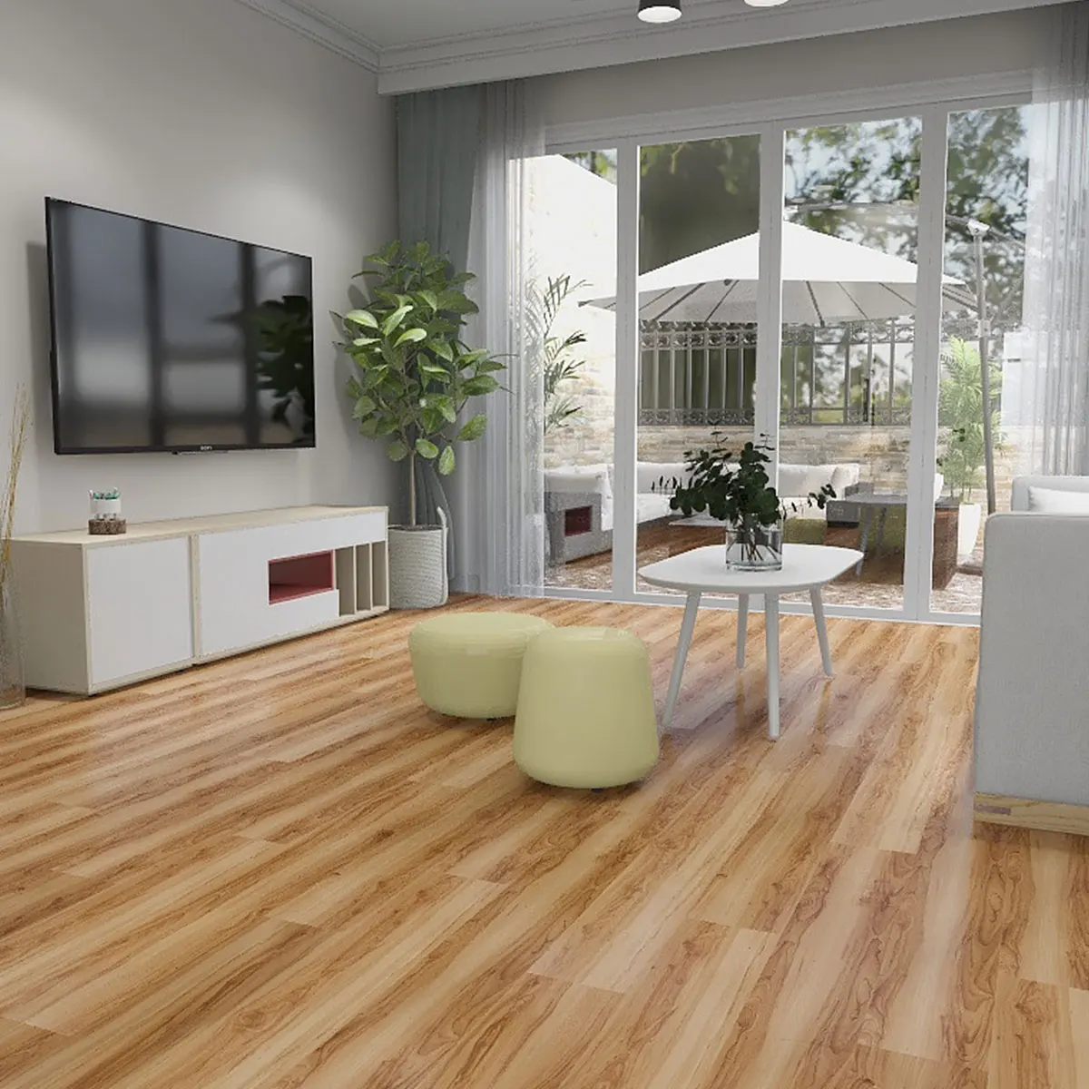 
SYSUN durable and stable install valinge 5mm spc floor with foam underlay IXPE/EVA 