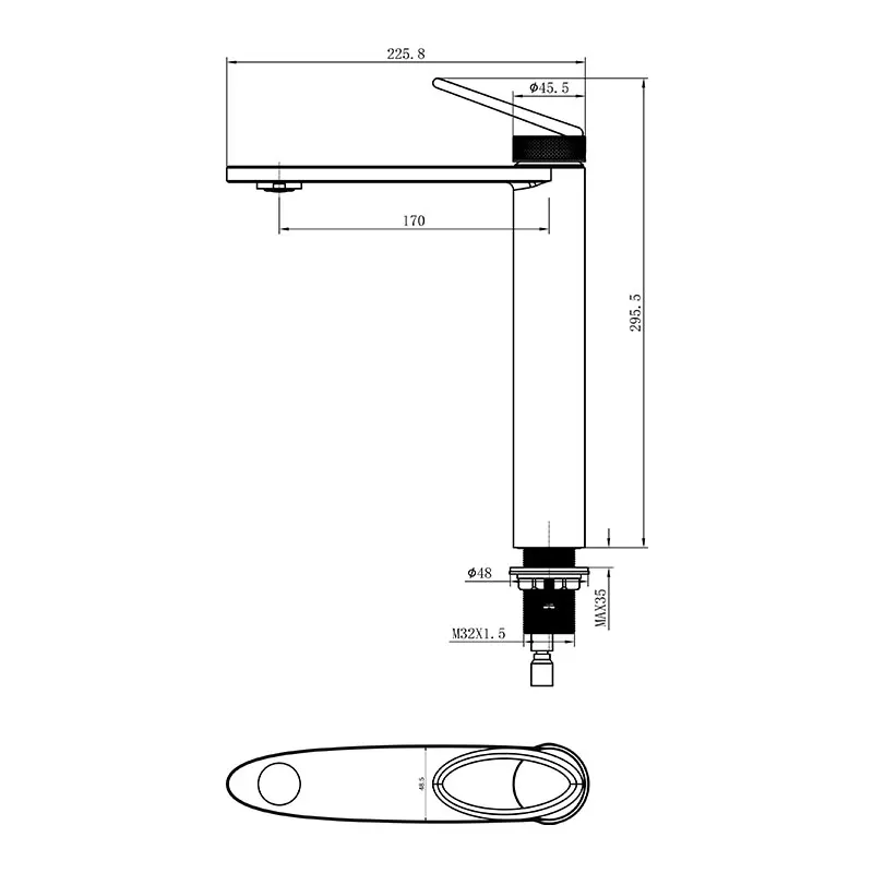 Empolo water saving gun metal copper bathroom kaiping faucet hotel wc faucets, mixers & taps Hot and cold water tap mixers