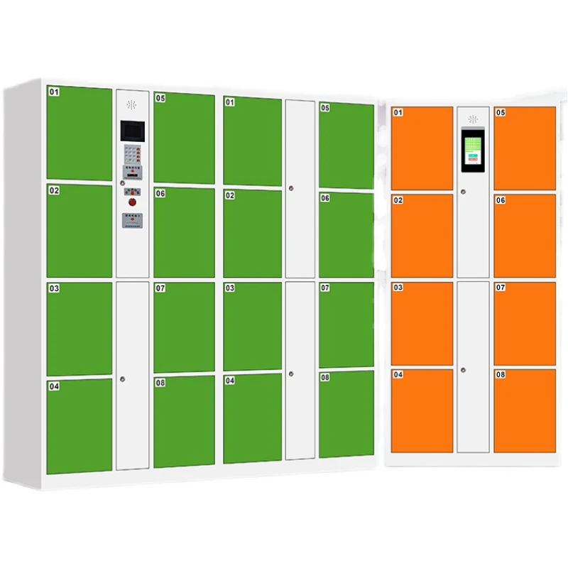 8 door Face recognition system Metal Electronic lockers for station  Airport and hotel