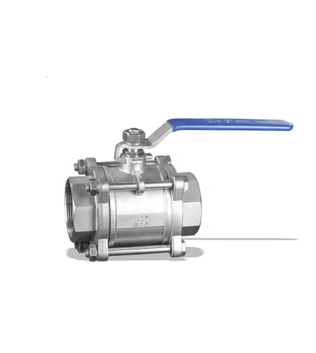 sanitary stainless steel 3-pc female ball valve