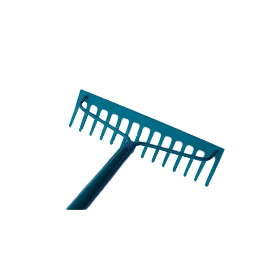 metal handle  steel garden rake 14 teeth farming rakes bow rake