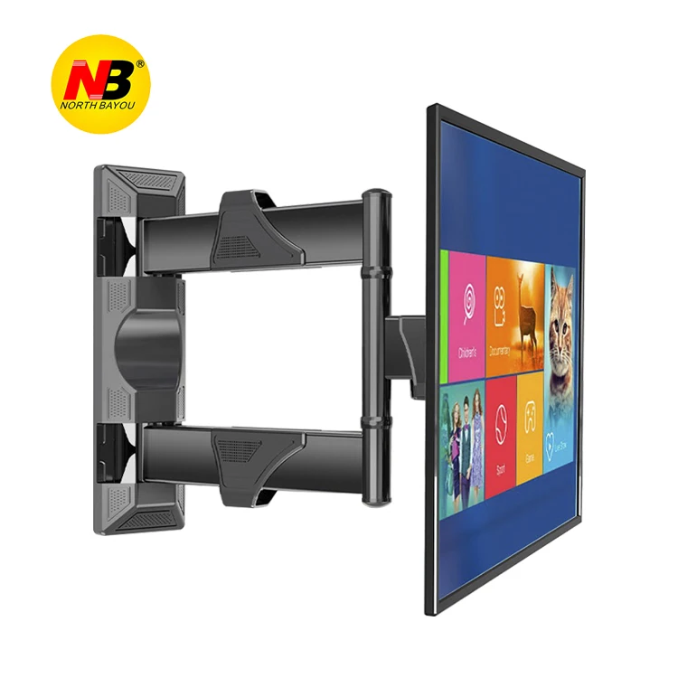 nb north bayou p4 Swing Tilt Arm TV Full Motion Wall Mount for 32-55' TVs