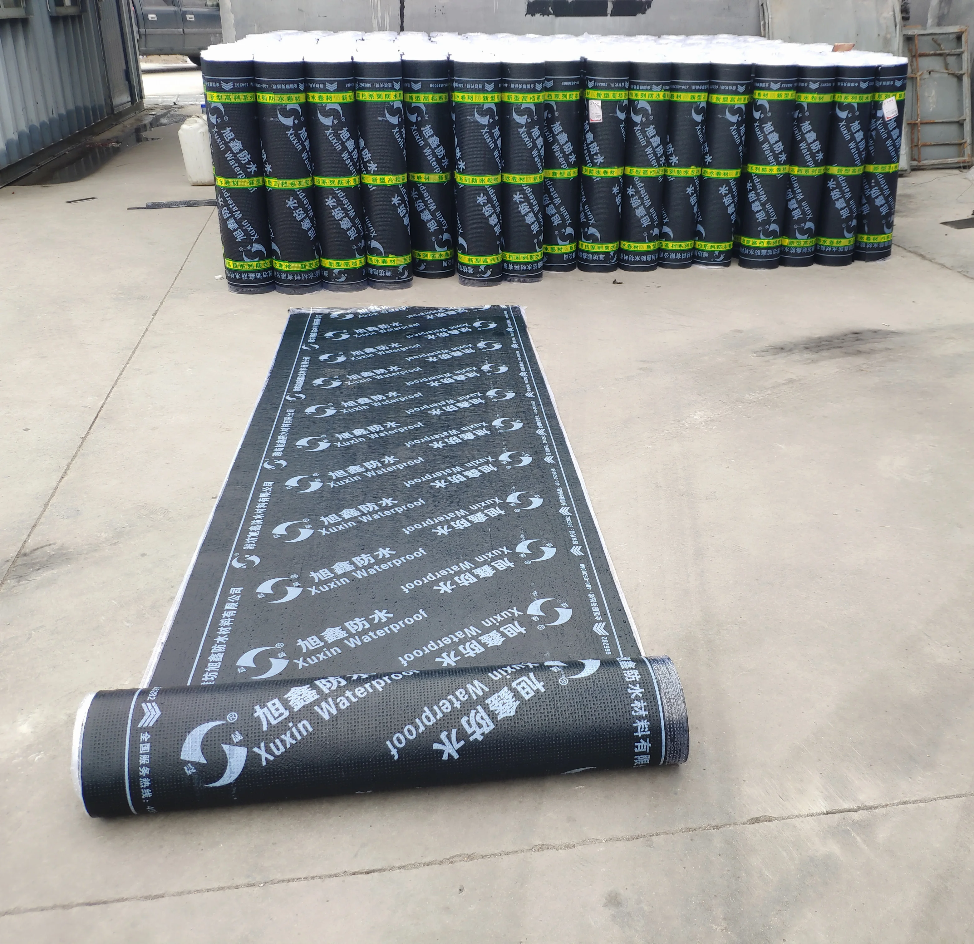 4mm PY PE film SBS/APP self adhesive waterproof bitumen membrane sheet for construction building