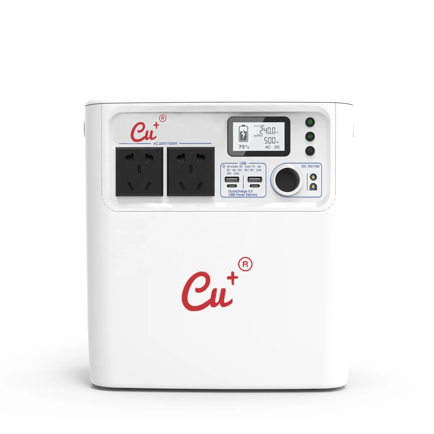 Power Bank Station Energy 2000WH UPS Silent DC Inverter Generator Online EPA CE Lithium Ion Battery 110V Portable Power Station