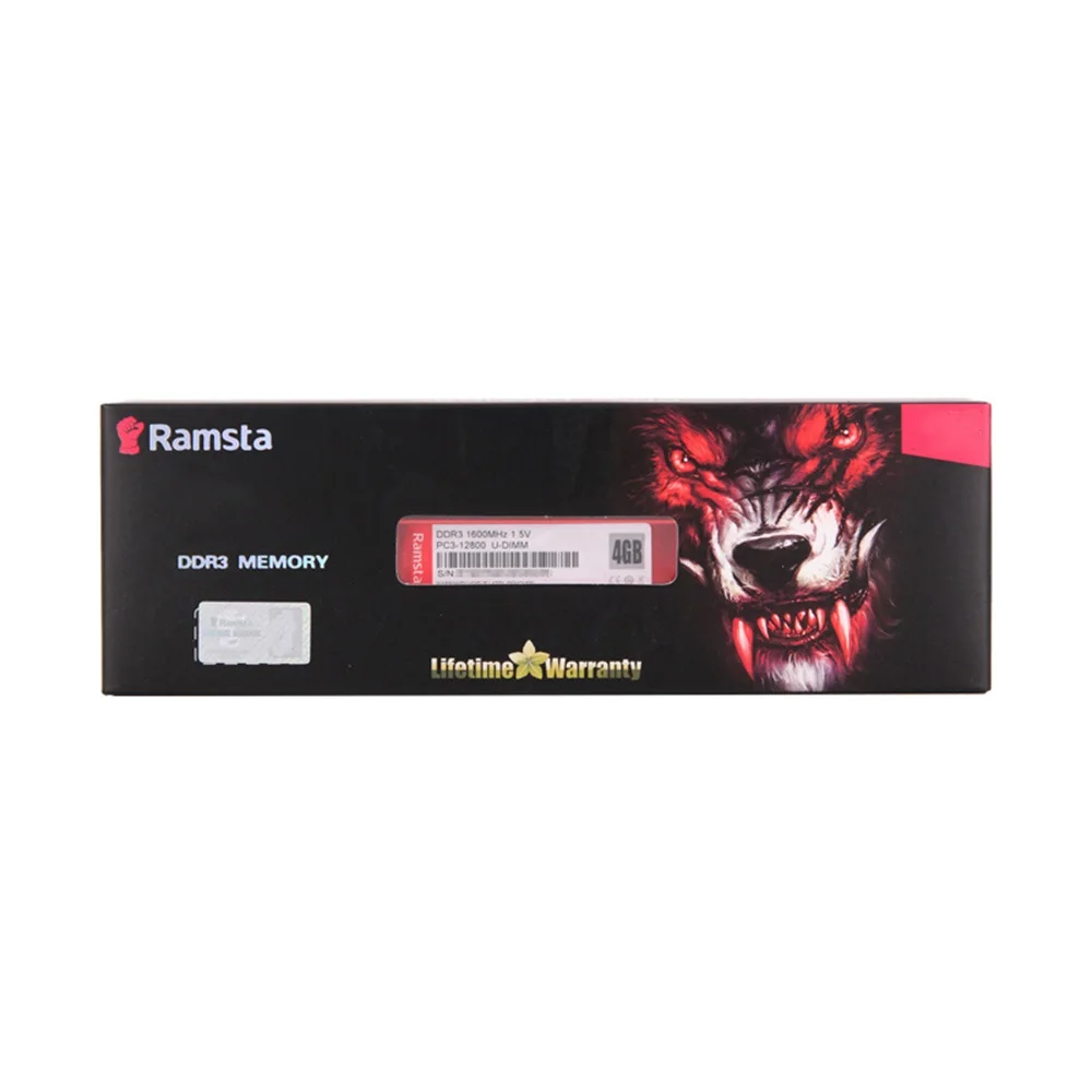 Детали для компьютера оперативная память Ramsta DDR 3 1600 МГц ОЗУ настольного 4 ГБ 8 DDR3 компьютерные аксессуары ПК