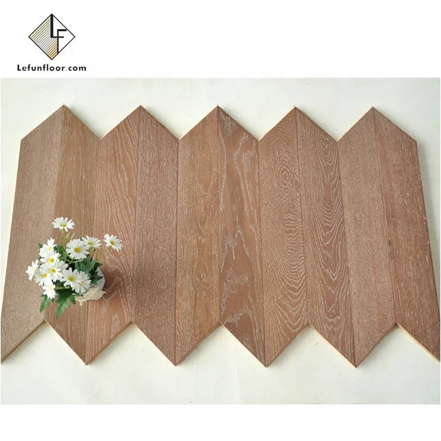 Foshan cheap oak parquet herringbone wood flooring
