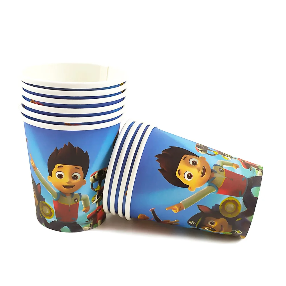 Cartoon Patrolled Latex Balloons Animal Dog Happy Birthday Banner Pawed Ballons Party Decoration Flag Kid Boy Girl Gift Toy