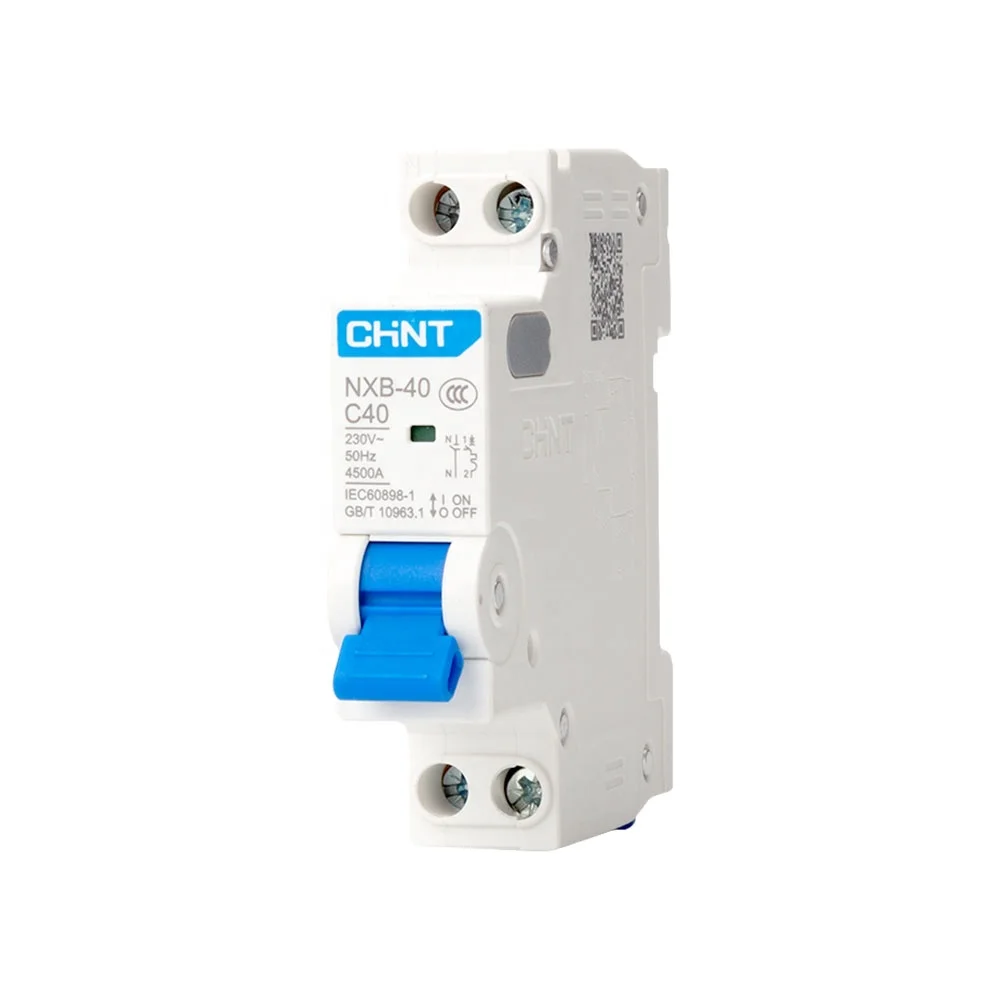 
 CHNT NXB-40 1P + N MCB, воздушный выключатель 40 А, миниатюрный автоматический выключатель  