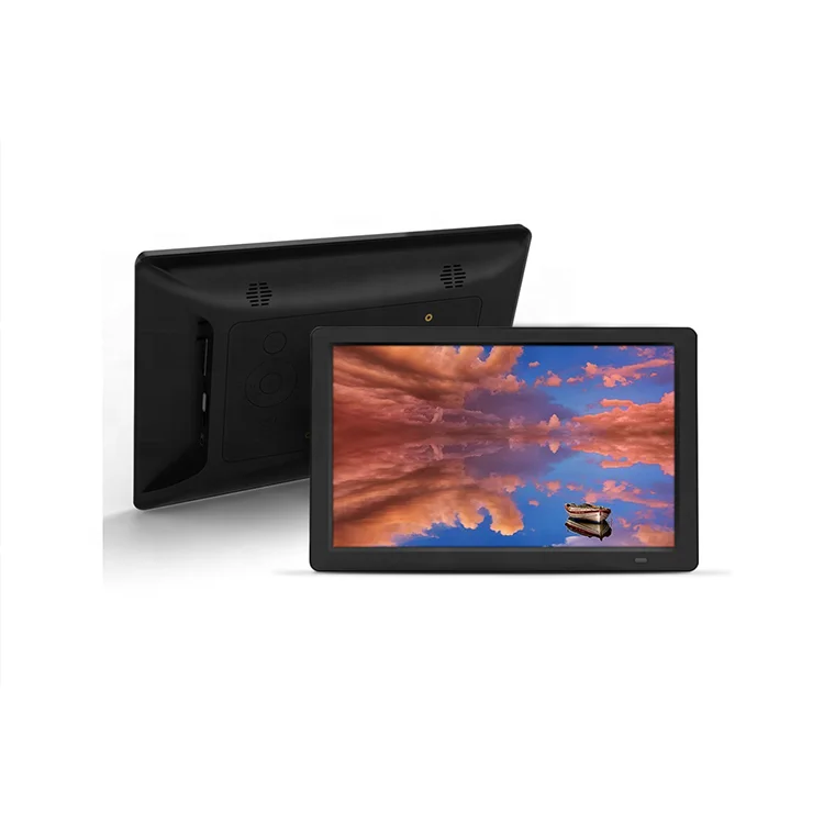 
Custom 11.6 inch electronic digital picture frame with digital clock 