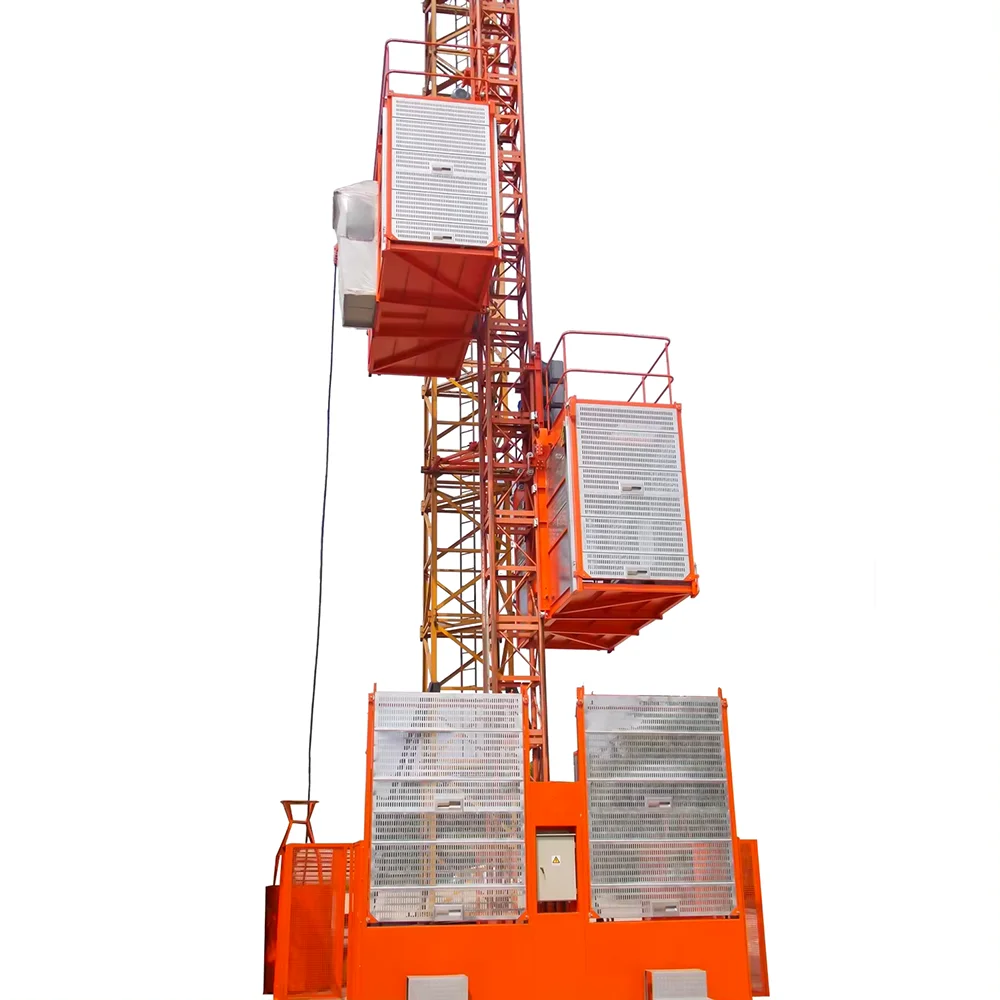 ZK China Factory price passengers and materials lifter construction Elevator SC200/200 construction hoist