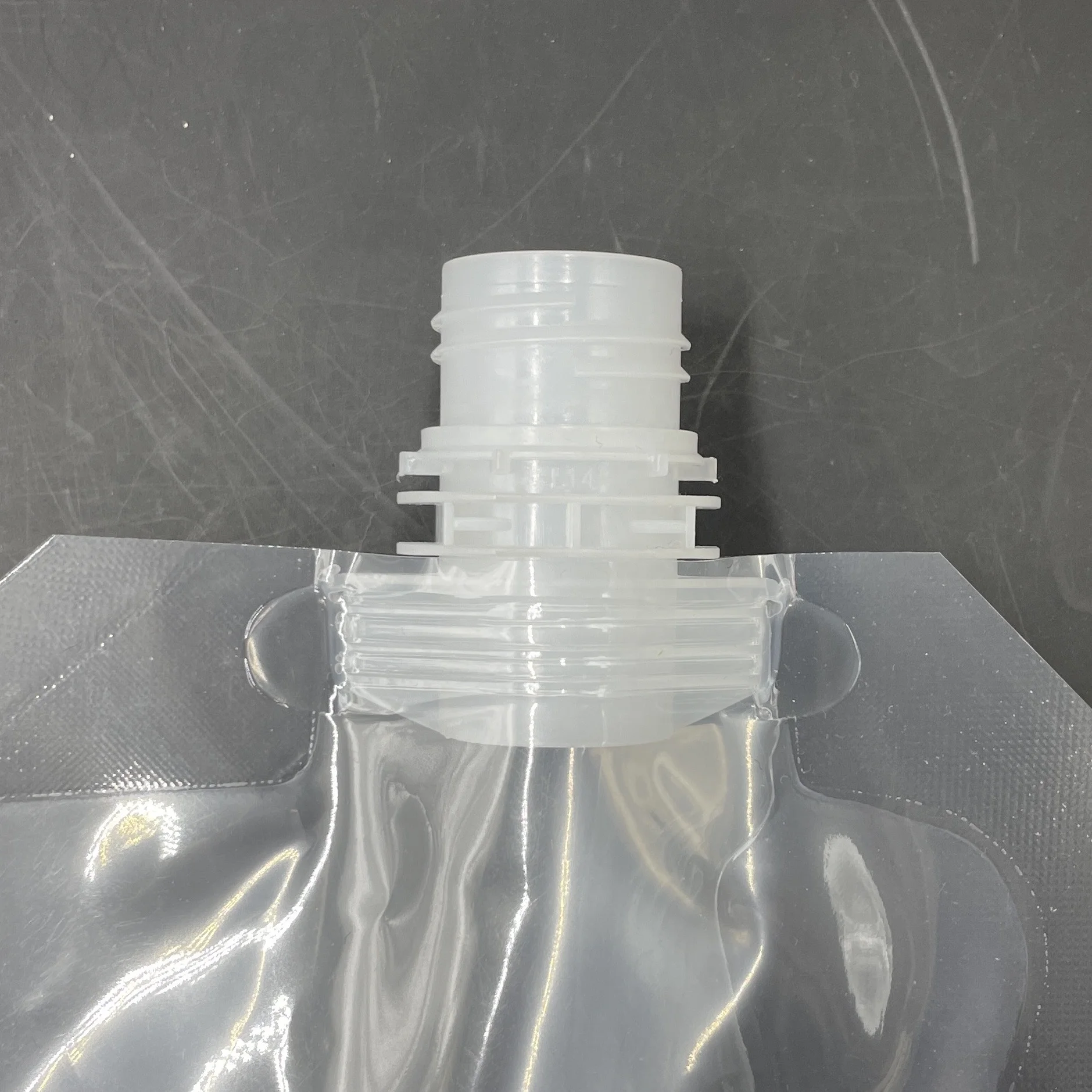 OEM HQ PACK 500mL Custom Portable Transparent Spout Pouch Bag for Liquid Water