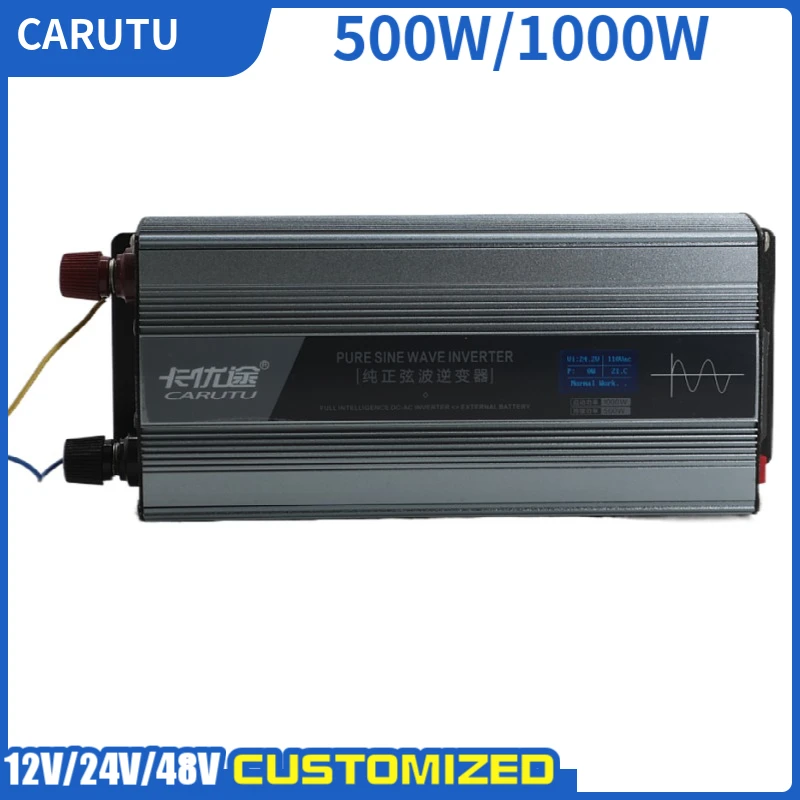 Power 12V 220V Invetor Solar 500 W Pure Sine Wave 12Vdc 220Vac Inverters Watts 24V Inverter 500W