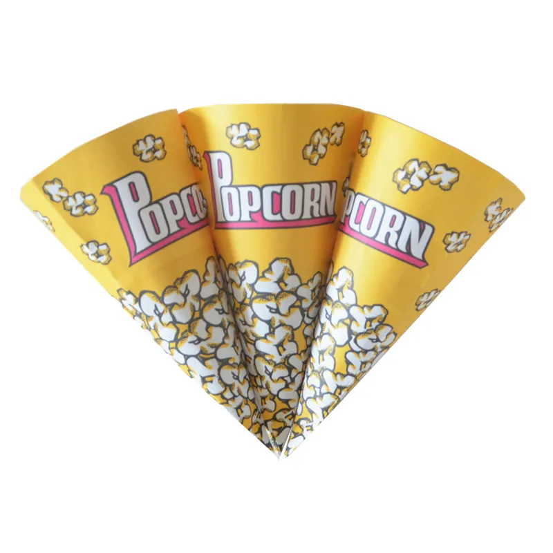 HeePACK wholesale 17oz 32oz 46oz 64oz 85oz disposable custom food grade paper large popcorn boxes triangle popcorn bucket