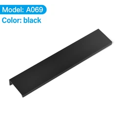 Ручки для ящиков шкафов, черные, серебряные, золотые скрытые ручки, алюминиевые Угловые ручки для кухонного шкафа, мебельная фурнитура