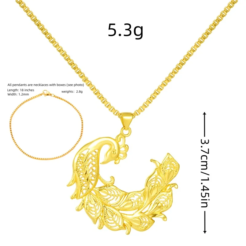 Chinese style personalized necklace ladies 24k gold plated girlfriends necklace jewelry factory multi styles wholesale