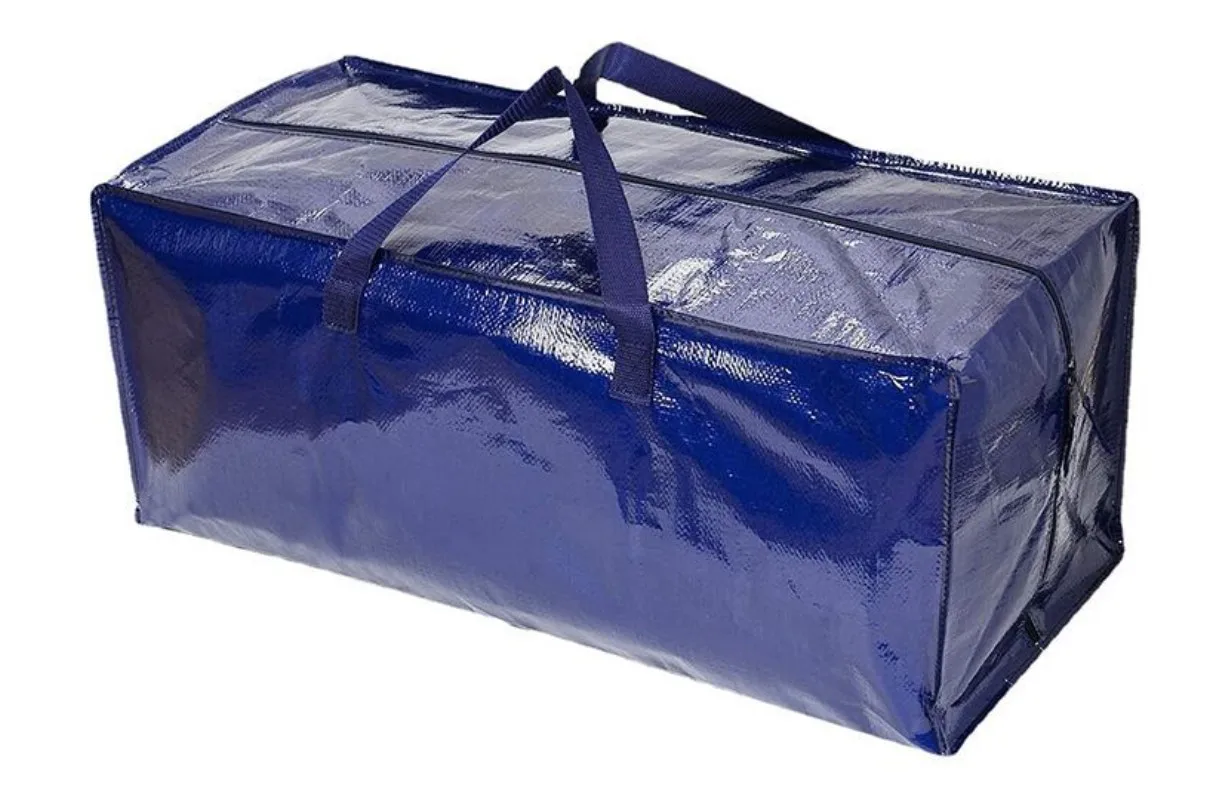 Fashion heavy duty custom recycle new thicker large capacity waterproof pp woven laminated luggage bag for promotion