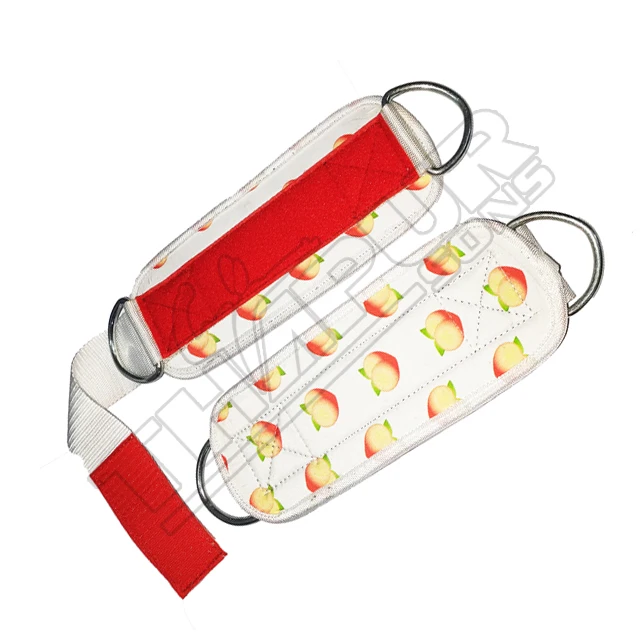 Wholesale Gym Custom printed Exercise gymnastics Ankle Straps resistance bands