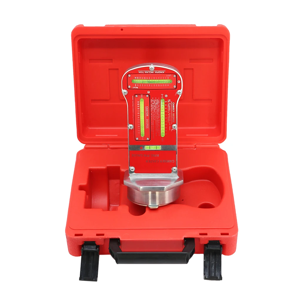 Automotive Front Wheel Camber Locator with Magnetic Camber, Caster and Main Pin Camber Gauge Precision Measurement