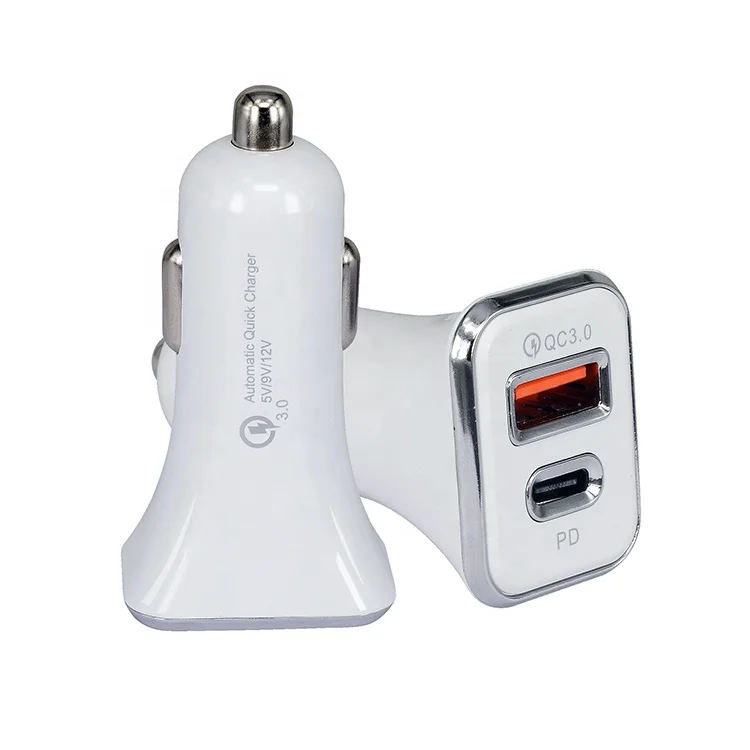 Doula Usbc Type C 36W Quick Fast Usb Charge PD QC 3.0 2 Port 20w Car Charger For Car Samsung