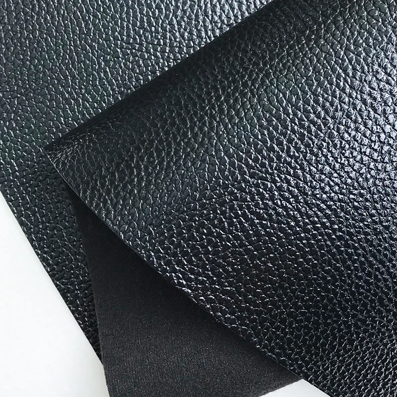 PVC Synthetic leather glossy litchi texture leather for car seat office seat handbag furniture leather product fabric