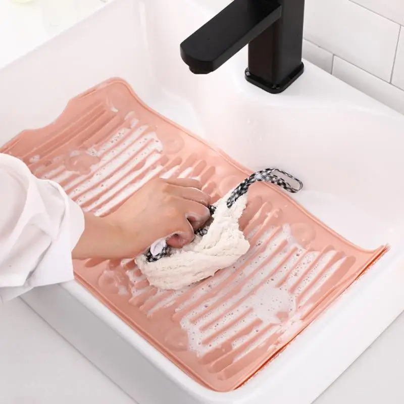 Creative Silicone Washing Board Household Small Plastic Multifunctional Folding Mini Soft Rubber