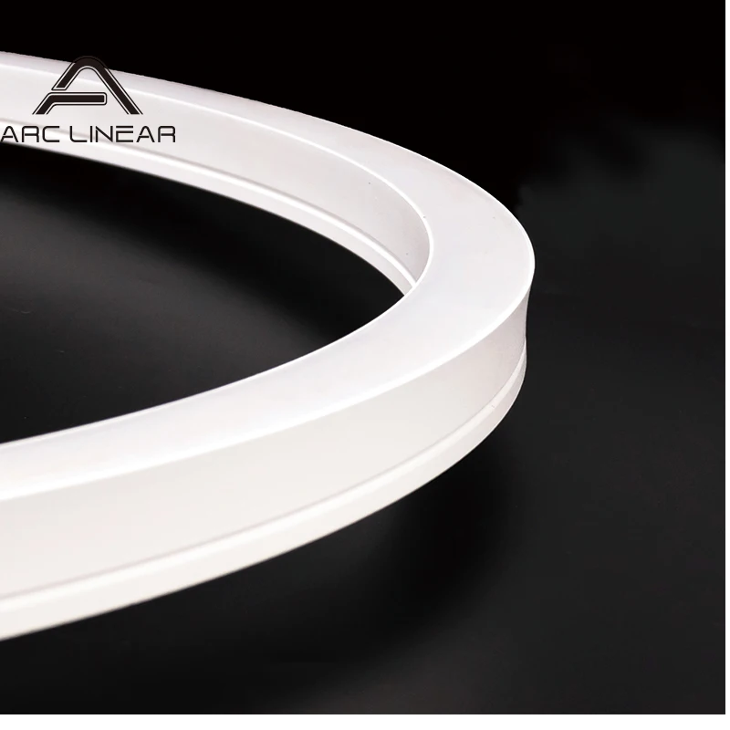 silica Diffuser for arc led linear bend led profile for home easy for installation without connection