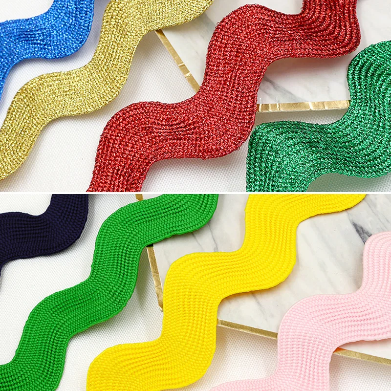 Wholesale 100% Polyester Jumbo Giant Ric Rac Trim Lace Gimp Zig Zag Ribbon