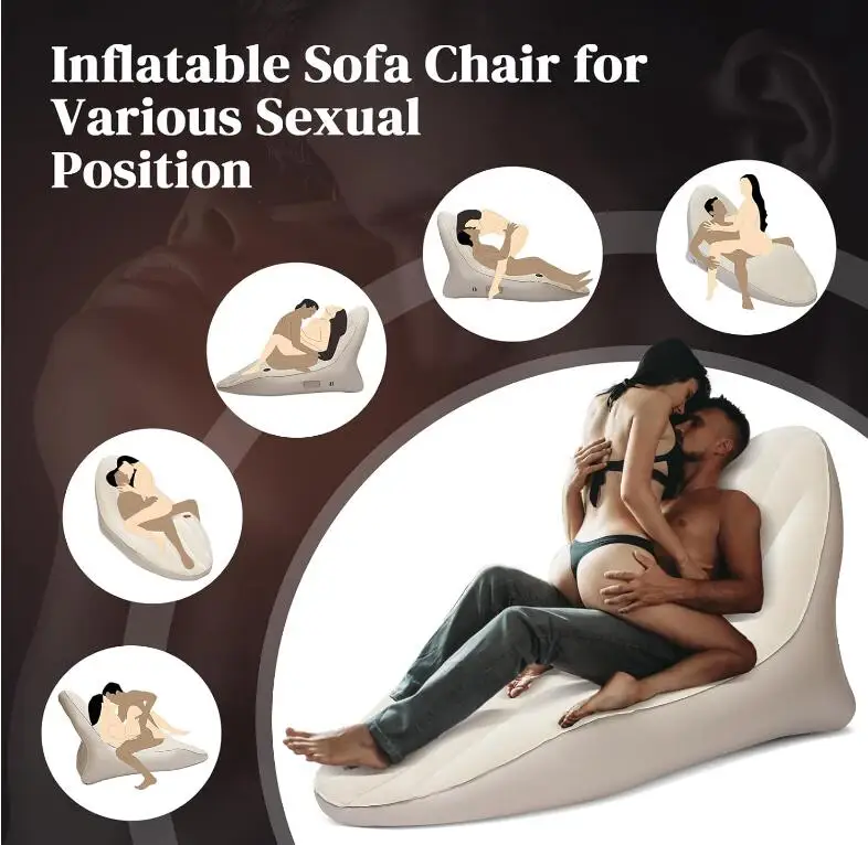 Automatic Inflatable Sex Furniture Sofa for G Spot Position Aid Chair with Air Pump Adult Sex Toys Pillow for Sexual Pleasure%