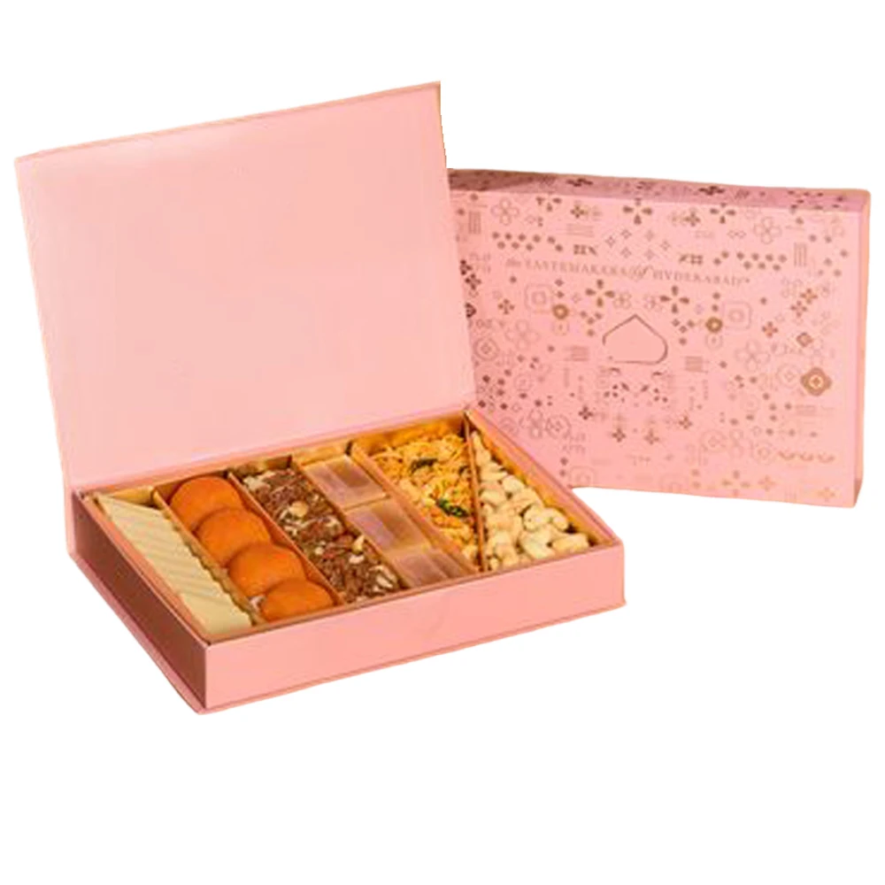 Indian Sweet Boxes Weddings Luxury Custom Food Box Gift For Pastry Dessert Packaging Large Capacity