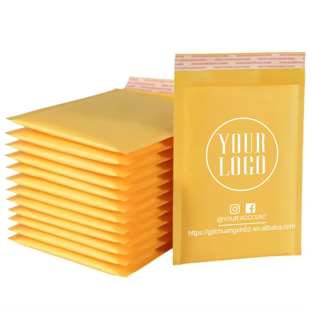 CTCX Custom Kraft Paper Bubble Mailer Padded Envelope Shipping Bag Clothing Packaging Express Kraft Bubble Mailer Craft Envelope