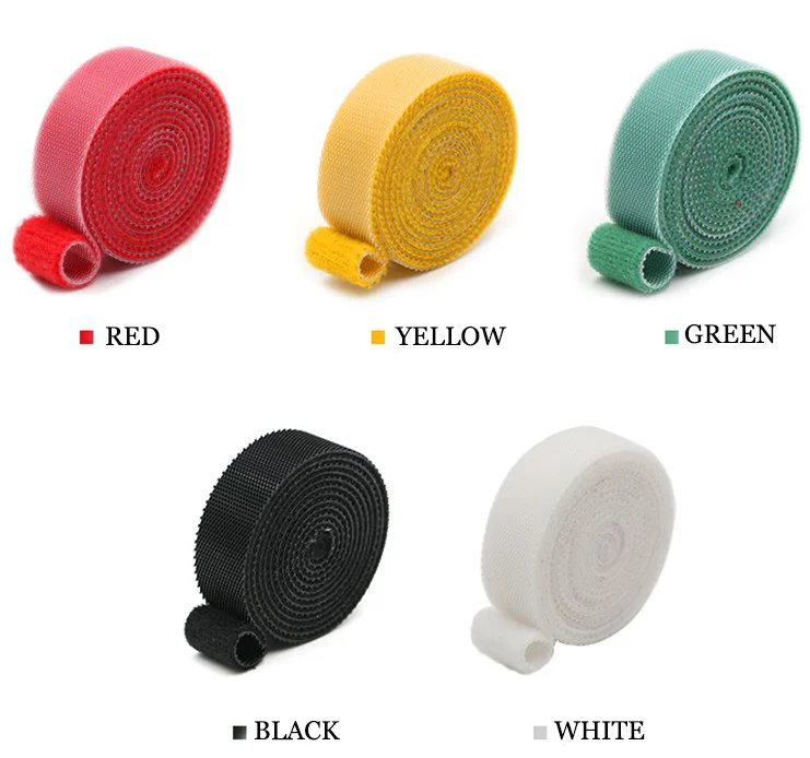 OEM/ODM 10 15 20 25 30 35 40 45 50MM Nylon Polyester Sticky Tape Industrial Strength Sew On Adhesive Hook And Loop Tape Velcroes