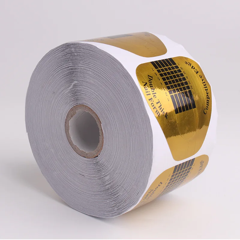 Horseshoe-shaped competitive edge dual form nails double thick nail Art Extension Tips nail form for Women Girls