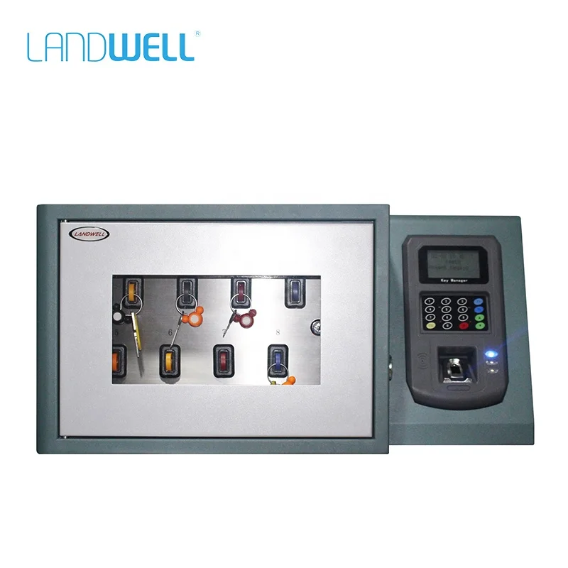 Electronic RFID Car Key Chains Management  Fingerprint + Card Access Key Cabinet with Windows Software