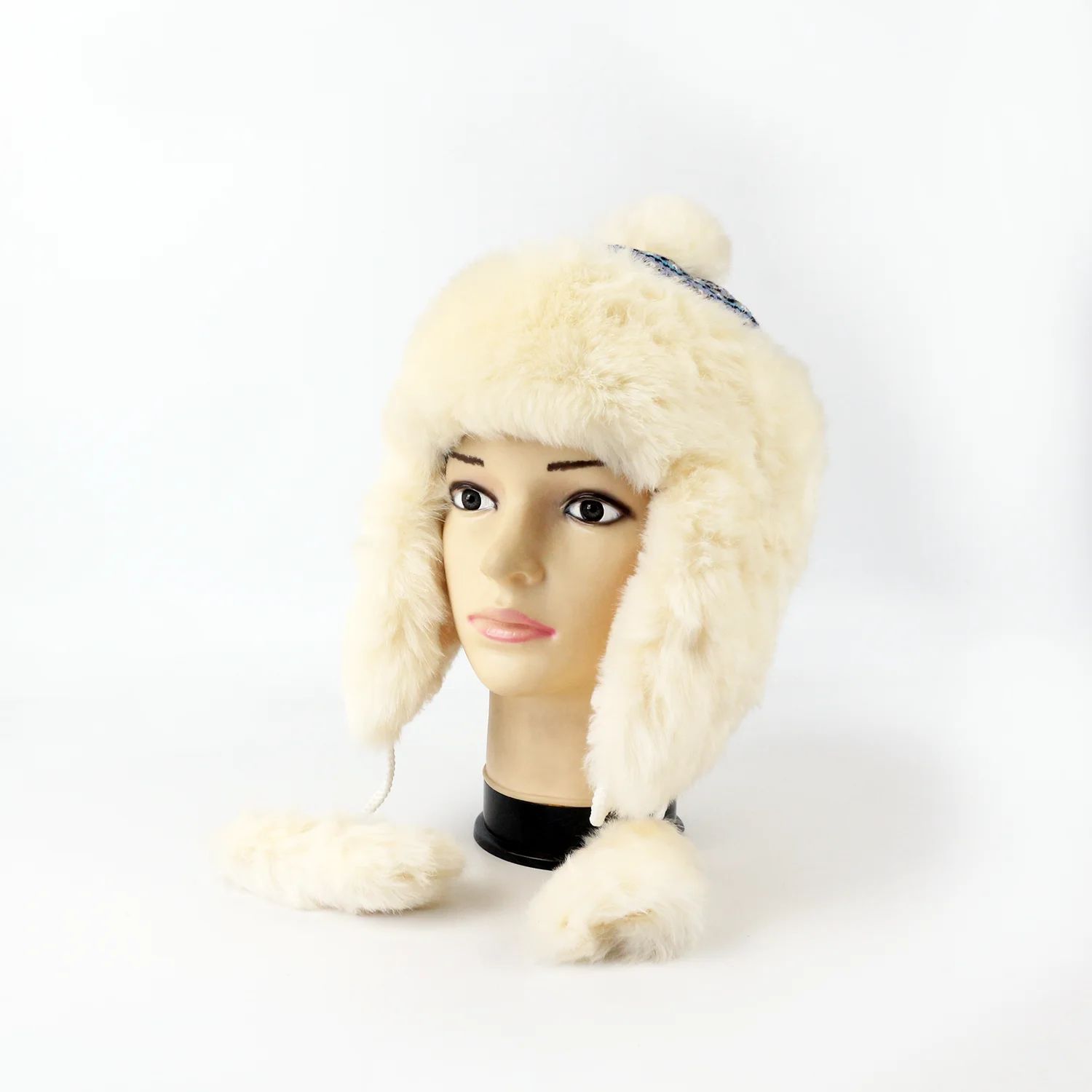 Hot selling colorful  fur hat European and American fisherman hat fur casual fashion ladies warm fluffy hats