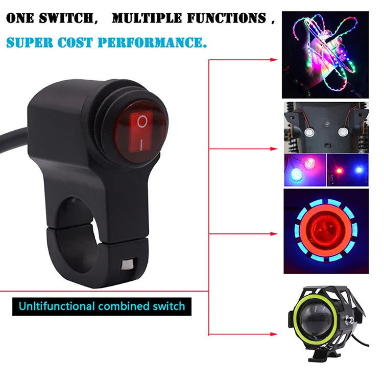 Motorcycle Handlebar Switch Metal Motorcycle Spot Light Switch
