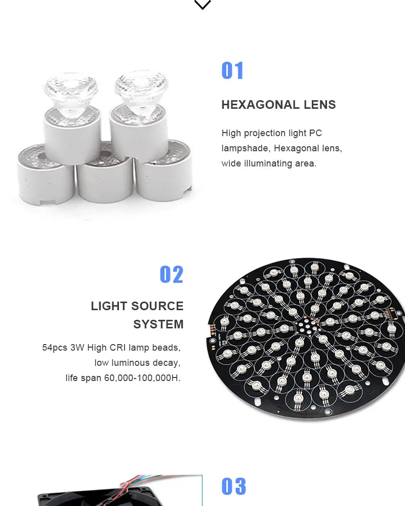 High quality narrow beam led spot light Outdoor cob Aluminum 60w 80w 100w mini stage light beam 150w 180w led par light