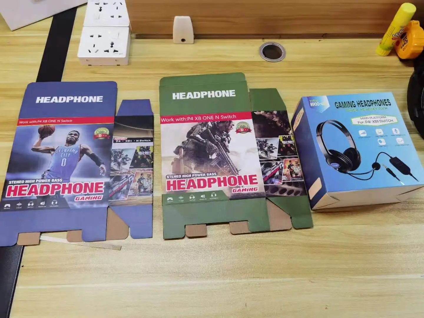  Лидер продаж на Amazon шумоподавление стерео микрофон функция отключения звука xboxx PS5 PS4 переключатель ПК армейская камуфляжная игровая