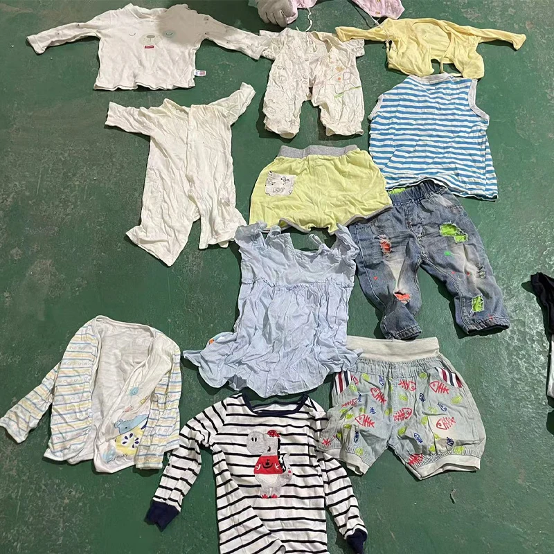 original baby children bea bales 45 kg clothes baby used clothes bale second hand clothes for kids 1-10 years old