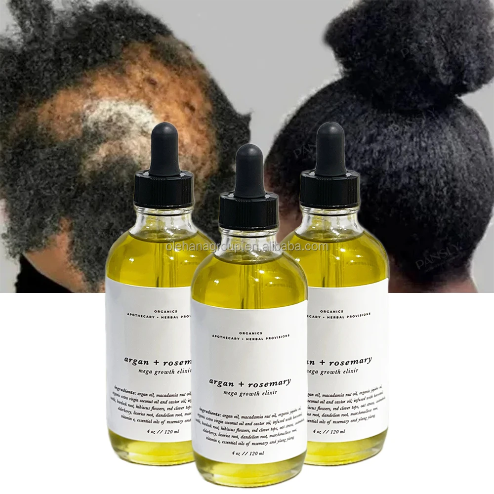 Wholesale Custom Natural Organic Rosemary Essential Oil Black Women Fast Regrowth Rosemary Hai Oil For Hair Growth