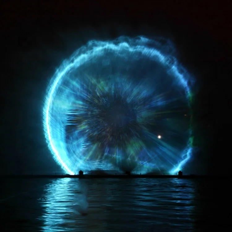 3D Large Water Curtain Screen Fountain Hologram projection for Movie Fountain Projector
