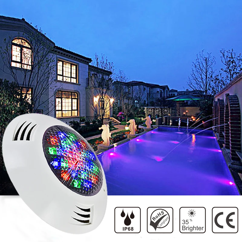 Аксессуары для подводного бассейна оптом IP68 Водонепроницаемый светодиодный 24 Вт AC12v свет для бассейна