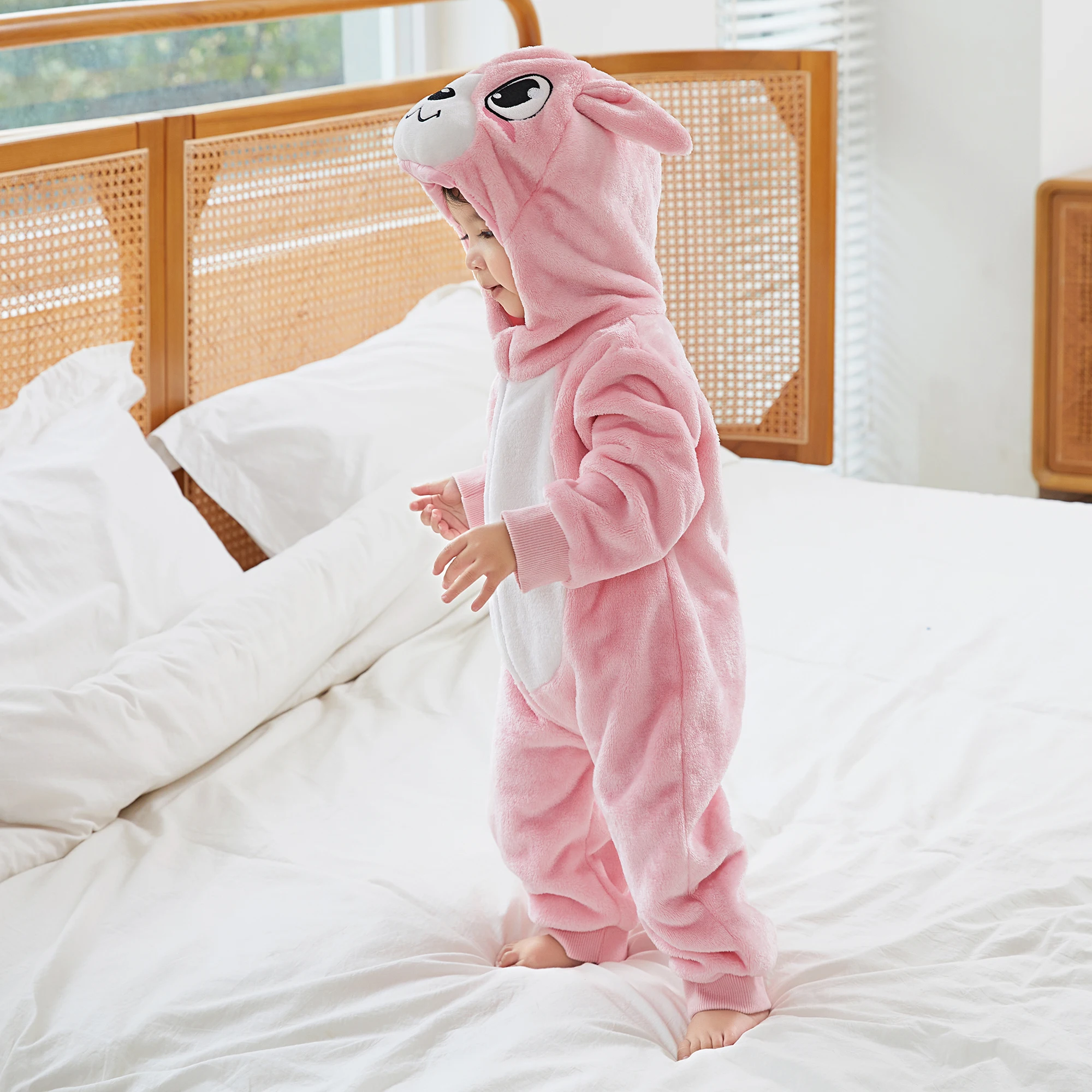 Michley Hot Selling Flannel Autumn Toddler Boys Jumpsuits Unisex Oem Service Toddler Clothes Romper