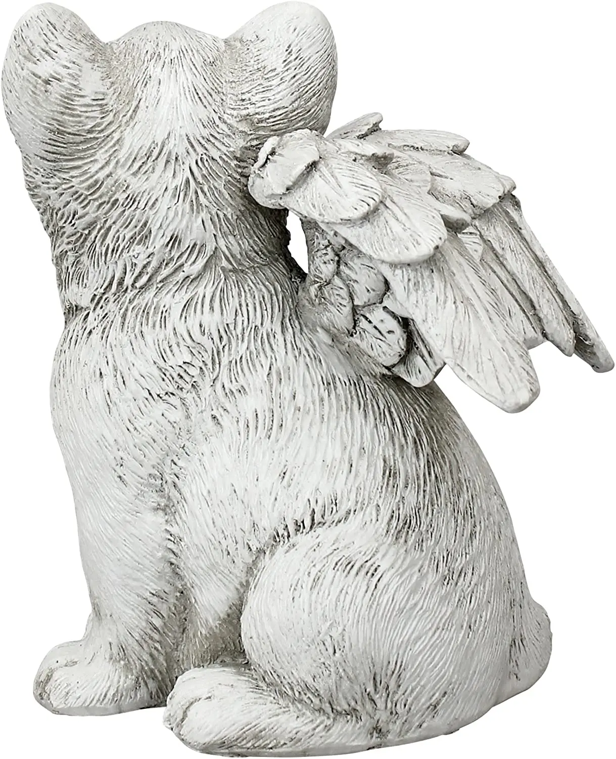 New Arrival Resin Angel Statue Antique Stone Finish Funny Decor Resin Cat Angel Pet Memorial Statue