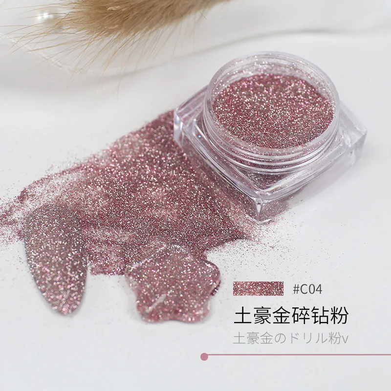 Wholesale Glitters Diamond diamond cosmetic powder reflective nail Glitter Powder for nails