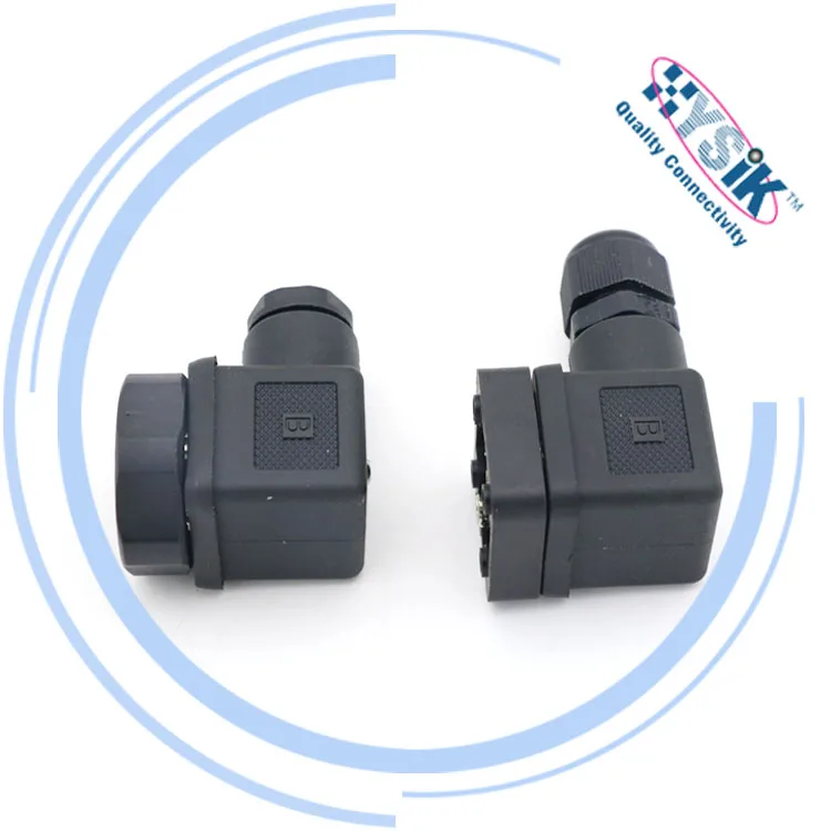 Central Screw Valve Plug Female Assembly Type A solenoid connector